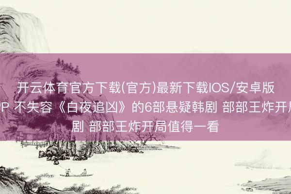 开云体育官方下载(官方)最新下载IOS/安卓版/手机版APP 不失容《白夜追凶》的6部悬疑韩剧 部部王炸开局值得一看