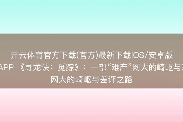 开云体育官方下载(官方)最新下载IOS/安卓版/手机版APP 《寻龙诀：觅踪》：一部“难产”网大的崎岖与差评之路
