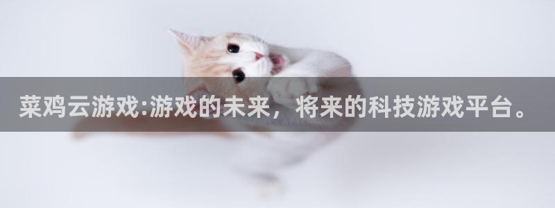 一竞技官网下载：菜鸡云游戏:游戏的未来，将来的科技游戏平台。