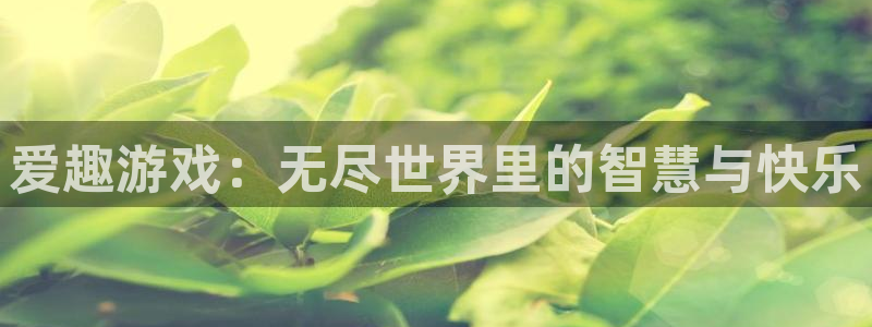 一竞技官网游戏平台：爱趣游戏：无尽世界里的智慧与快乐